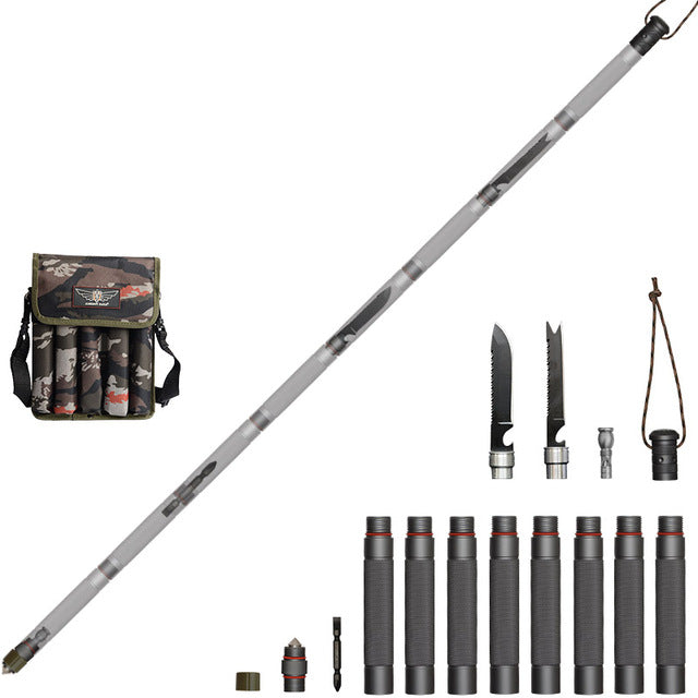 Outdoor Tactical Walking Stick for Hiking and Camping