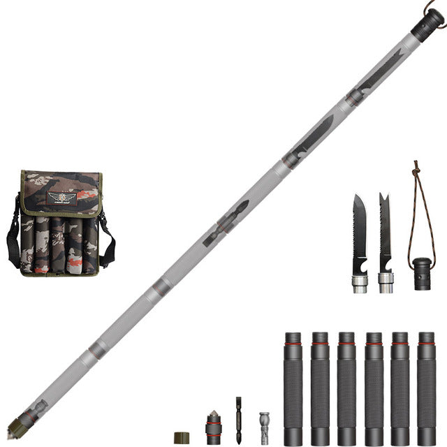 Outdoor Tactical Walking Stick for Hiking and Camping