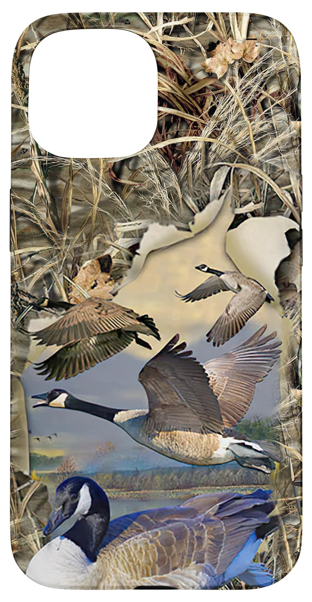 iPhone 15 Goose hunting waterfowl camo Case