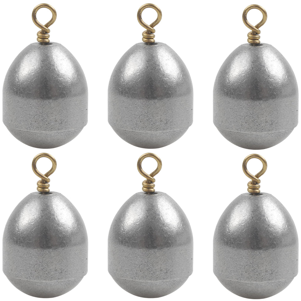 Fishing Weight Sinker - 15/25pcs Bass Casting Sinker Weight Steel Fishing Weight Sinker Fishing Sinker with Ring Tear Drop Fishing Weights for Saltwater Freshwater Fishing