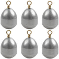 Fishing Weight Sinker - 15/25pcs Bass Casting Sinker Weight Steel Fishing Weight Sinker Fishing Sinker with Ring Tear Drop Fishing Weights for Saltwater Freshwater Fishing
