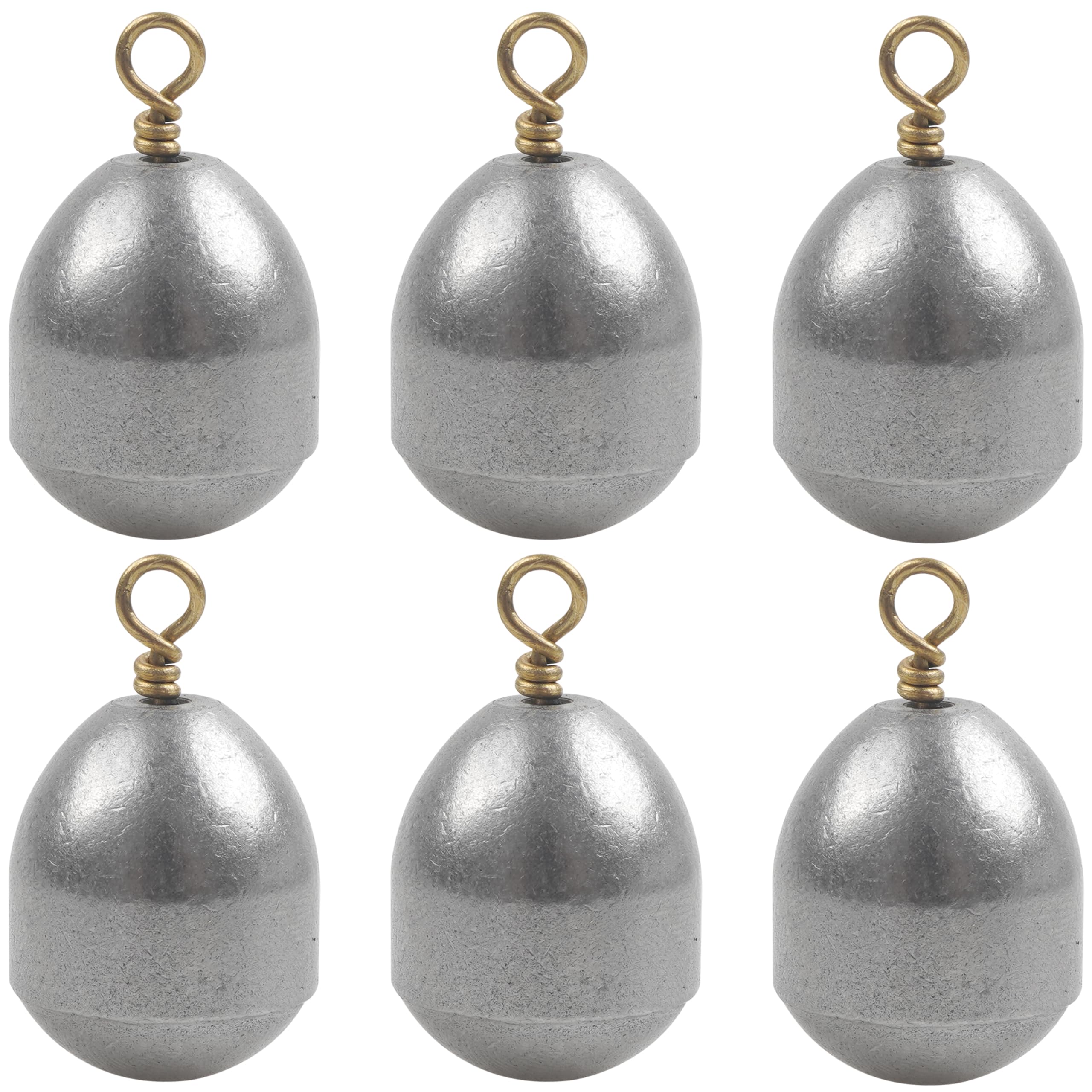 Fishing Weight Sinker - 15/25pcs Bass Casting Sinker Weight Steel Fishing Weight Sinker Fishing Sinker with Ring Tear Drop Fishing Weights for Saltwater Freshwater Fishing