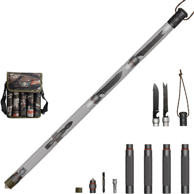 Outdoor Tactical Walking Stick for Hiking and Camping