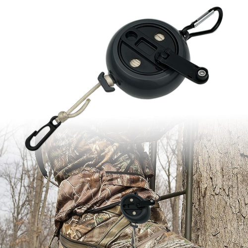 bssiwbepon Retractable Bow Hoist Bow Pull Up Rope 33ft Bow Archery Hunting Gear Backpack Hoist Deer Hunting Equipment Saddle Accessories