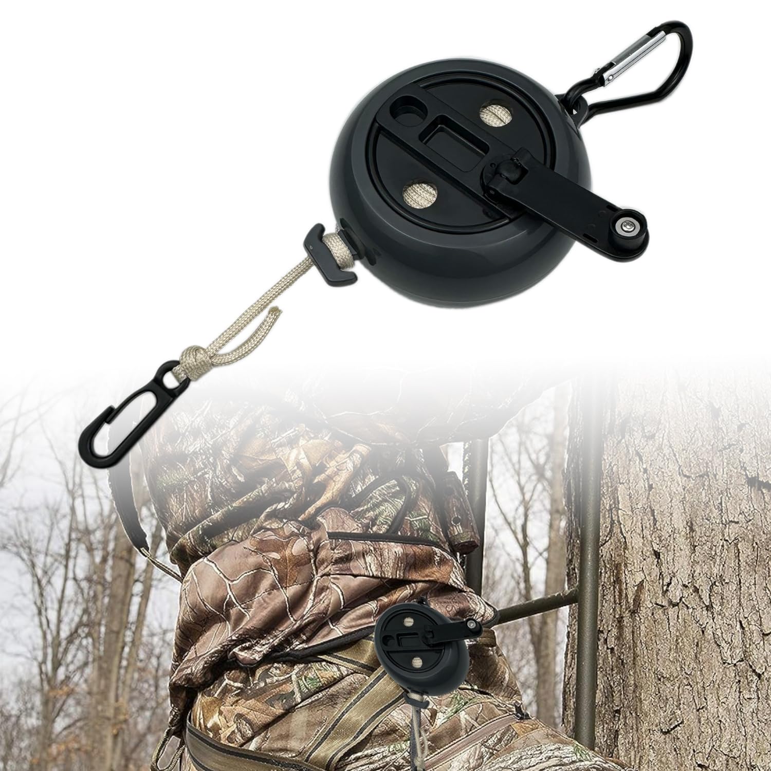 bssiwbepon Retractable Bow Hoist Bow Pull Up Rope 33ft Bow Archery Hunting Gear Backpack Hoist Deer Hunting Equipment Saddle Accessories